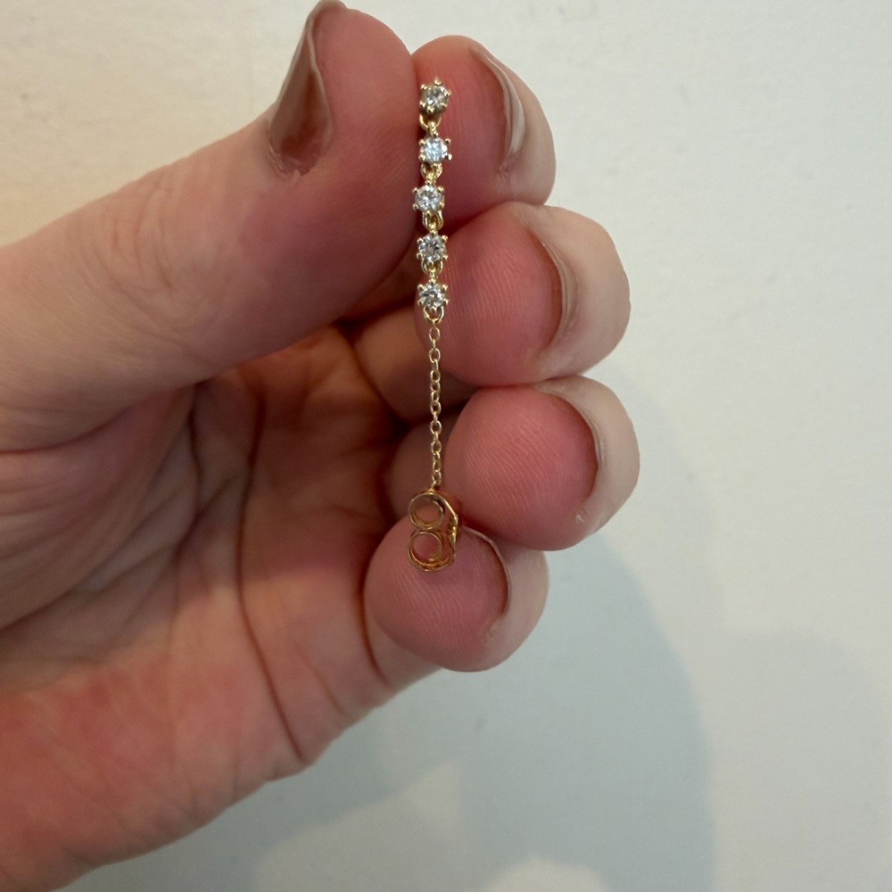 Catbird Gold Comet Diamond Earring (Single) - Picture 5 of 6